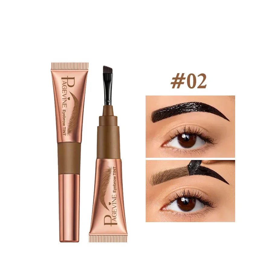 5 Color Peel-off Eyebrow Gel Cream Quick-Drying Lasting Tearing Eyebrow Dye Glue Waterproof Brow Tattoo Eyebrow Enhancer Tint