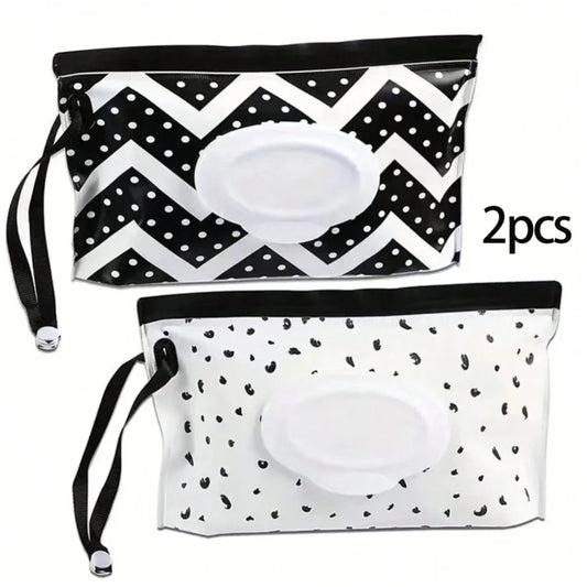 Baby Wipe Case Travel Tissue Holder Wet Wipes Storage Bag Reusable Wet Wipe Pouch For Travel Mask bag Tissue bags Wet wipes