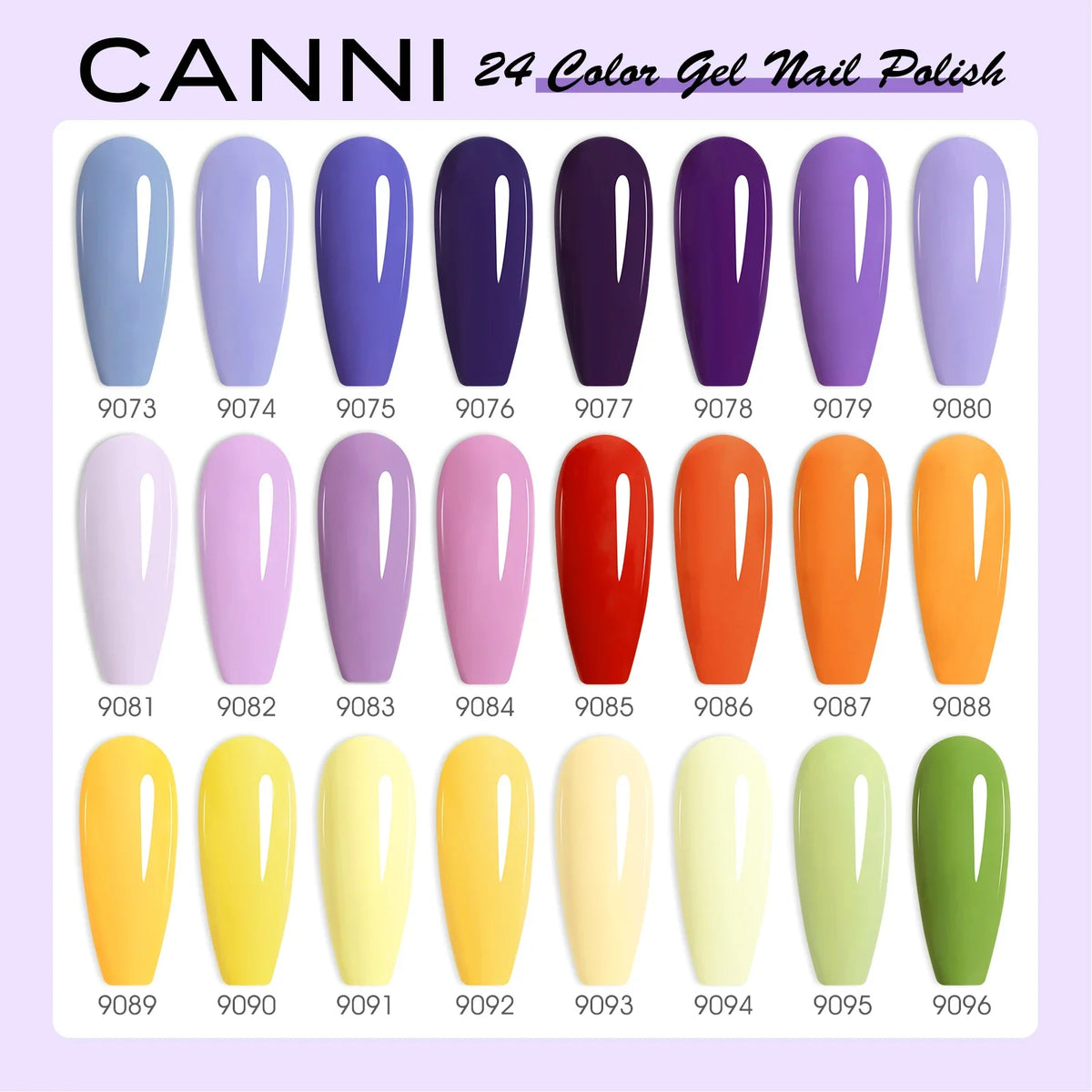 CANNI 9ML Kit Nail Gel Polish HEMA/TPO FREE Full Coverage 30pcs Color Gel Pigment Professional Nail Art Long-lasting Gel Varnish