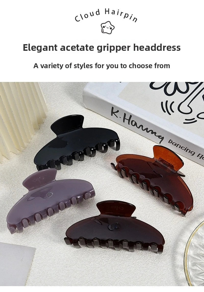 12cm Korean New Hair Clip Fashionable Ponytail for Women, Vintage Chic Hair Styling Tool, Daily Evening Gift Party Weekend Boho