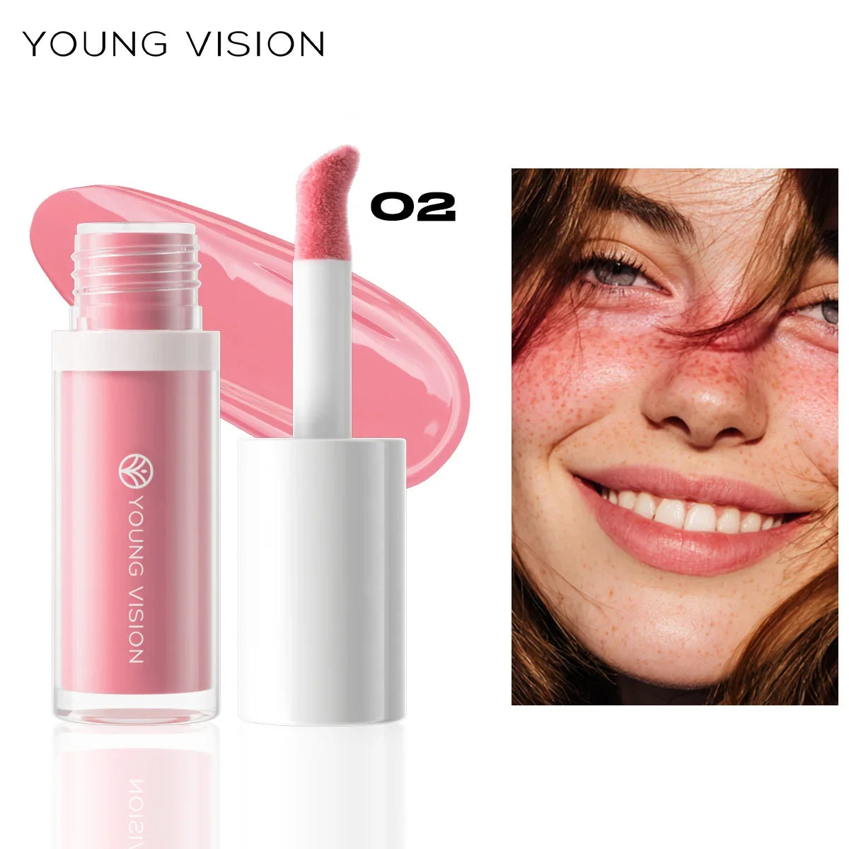 6Colors  Liquid Blush Long-Lasting Liquid Blush For High-Pigment Colour, Creates A Soft, Dewy Finish, Vegan & Cruelty-Free