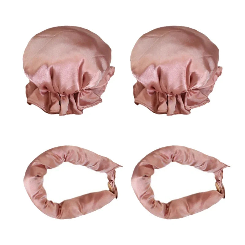 2/4pcs Sleeping Heatless Curling Rod Set Curls Soft Hair Rollers No Heat Hair Curler Headband Hair Curlers Styling Tools