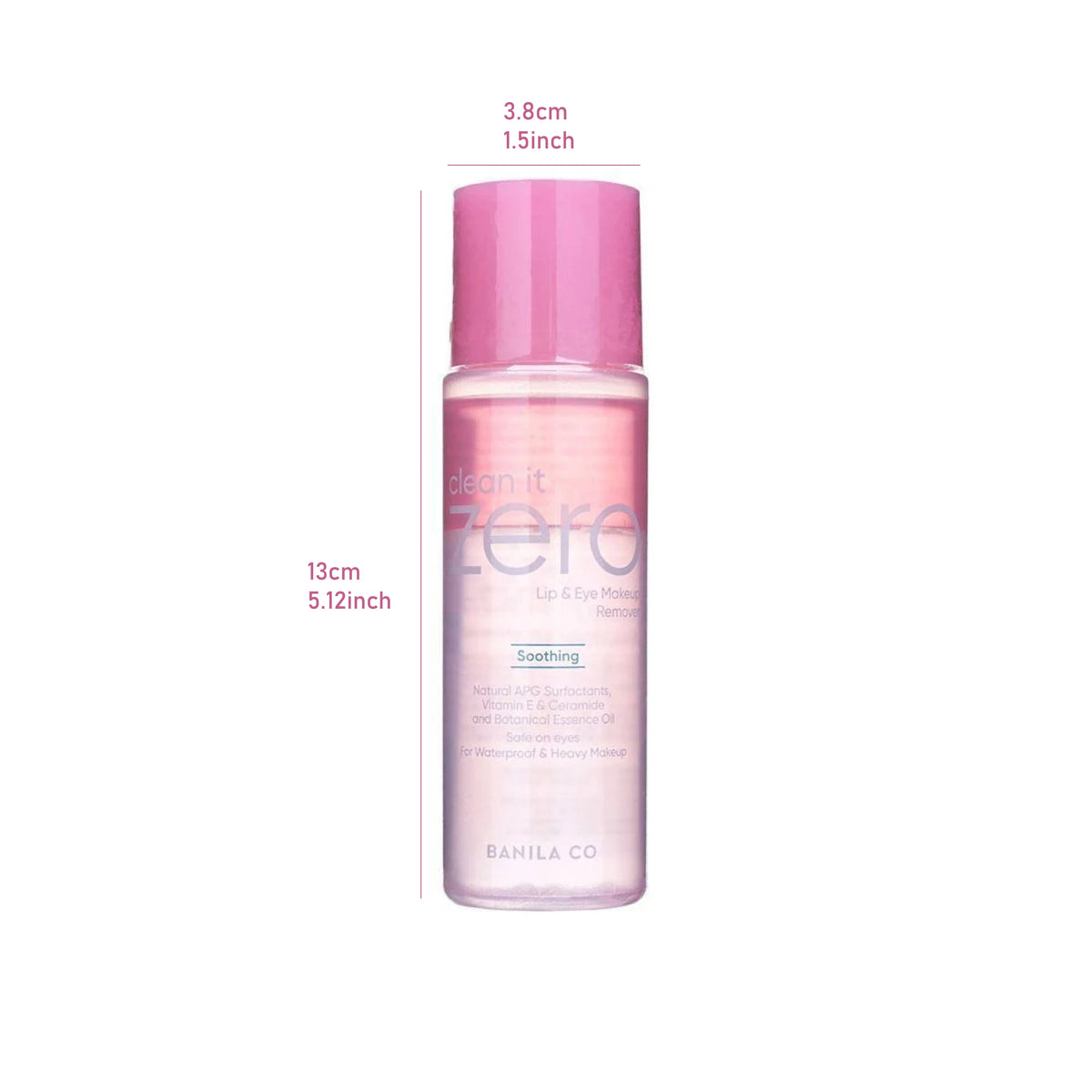 BANILA CO Clean it Zero Soothing Lip&Eye Makeup Remover 99ml,Deep Cleansing,Gentle Non-Irritating,Korean Cosmetic,Korean Makeup