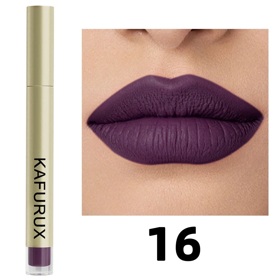 20 Colors Sexy Long Lasting Velvet Matte Lip Gloss Liquid Lipstick Lip Makeup Red Pink Brown Nonstick Cup Waterproof Lip Glaze
