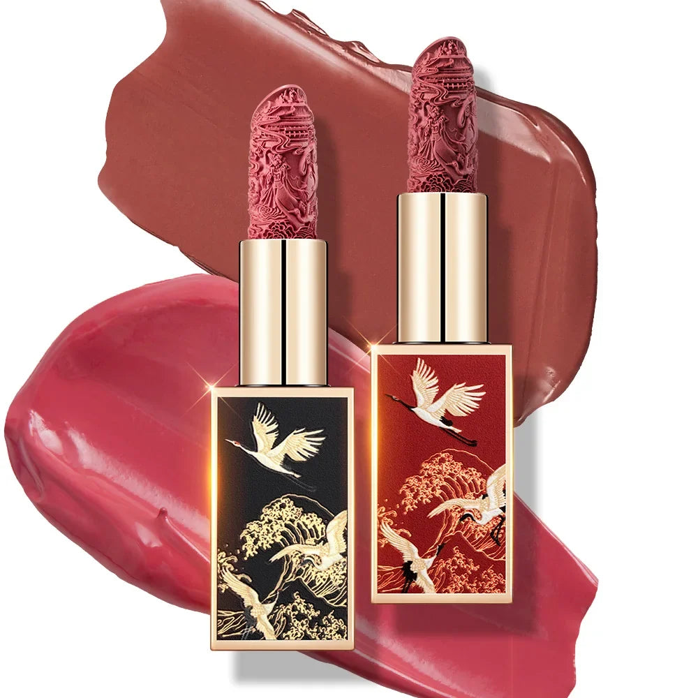 CATKIN Matte Lipstick 2PCS Set Long Lasting for 24H，Lightweight Soft and Ultra Hydrating Lipsticks Infused with Vitamin E