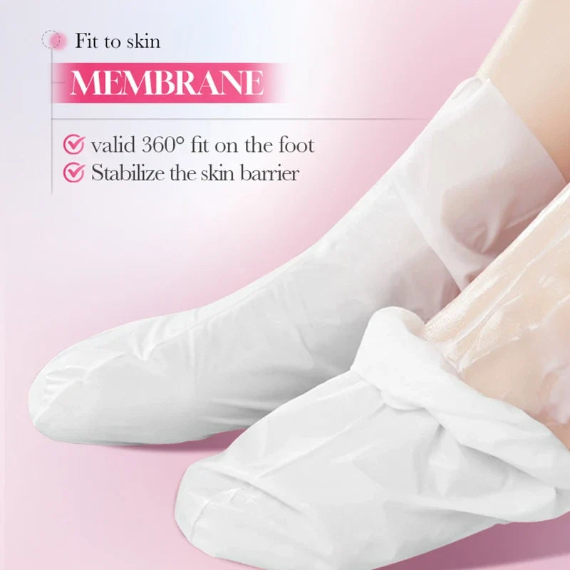 5 Pairs SADOER Collagen Sakura Nourishing Foot Mask Moisturizes Exfoliates And Nourishes Tender Smooth Feet Skin Care Masks