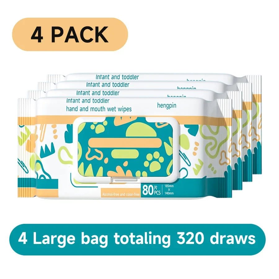 Baby Hand Face Wipes Fragrance-free Soft Thickened 100% Cotton Face Towel Make Disposable Wet Wipes For Hand Mouth Cleaning