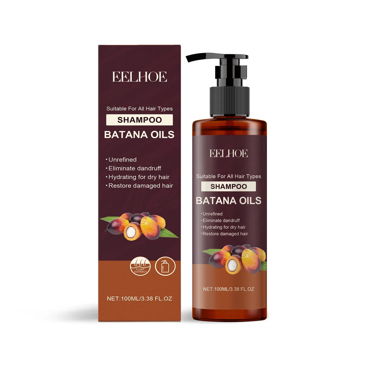 Batana Oil Shampoo Conditioner Cleaning Scalp Oil Control Anti Dandruff Smoothing Prevent Dryness Hair Care Set for Men Women