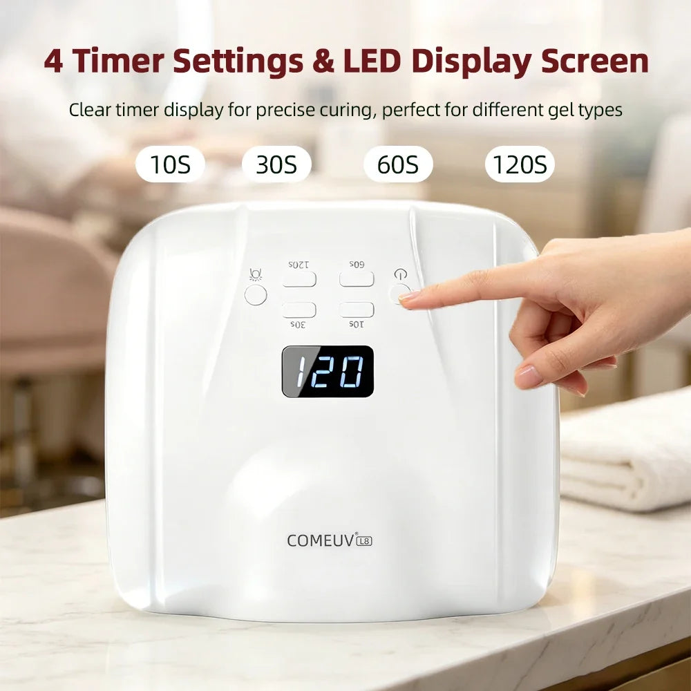 Dual Port Nail Lamp Nail Dryer UV Light 78 LEDs Single Toe Single Finger Full Hand Fast Gel Drying Light Auto Sensor Nail Art