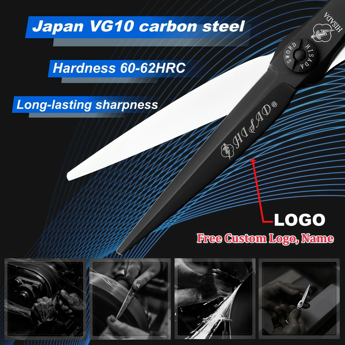 Hairdressing Scissors 6.0, 6.5, 7.0 Inch Tijeras Peluquería Profesional, VG10 Material, Japonesa Artesanal, Professional Scissor