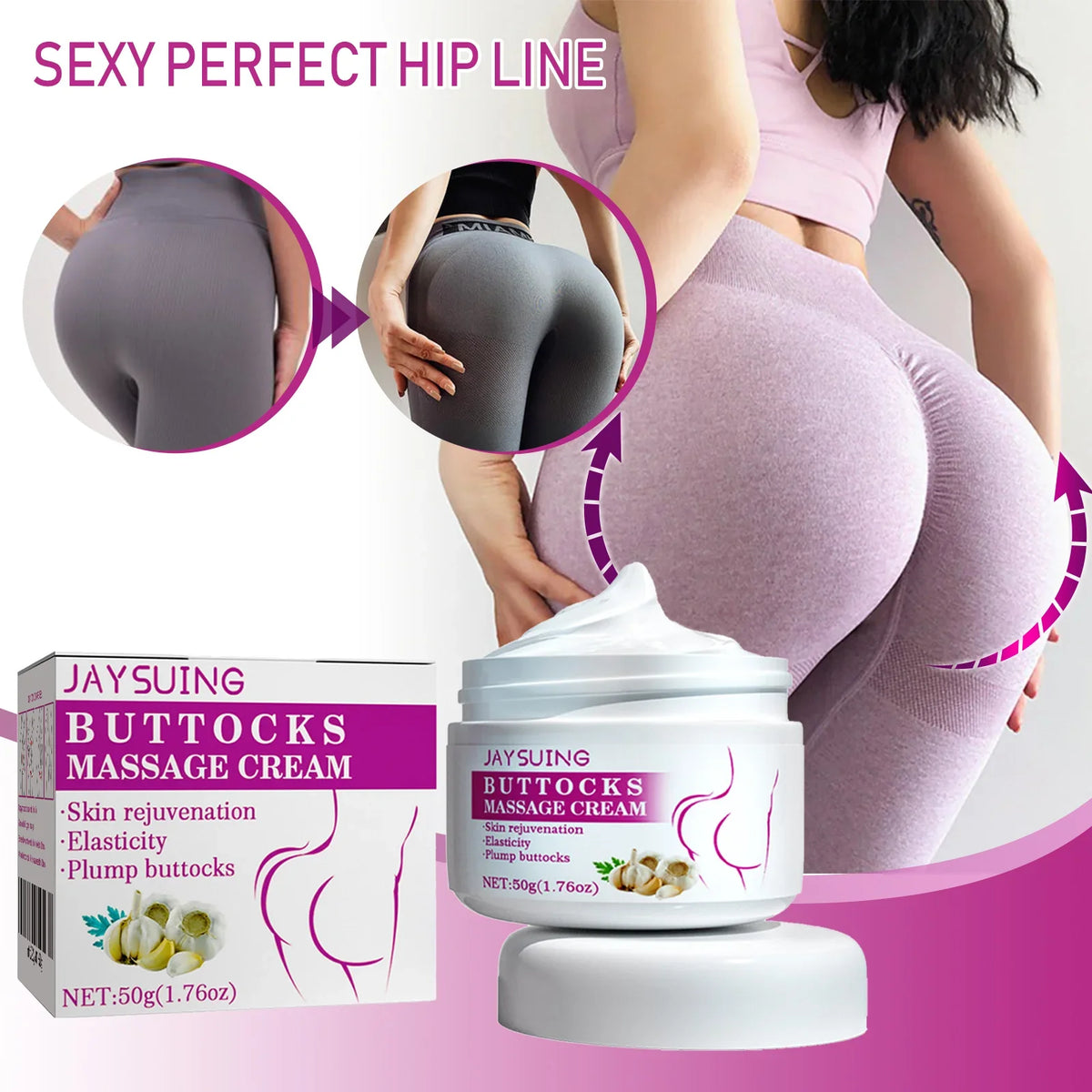Buttock Care Cream - Firming, Lifting, and Shaping Buttocks for a Peach-like Curve