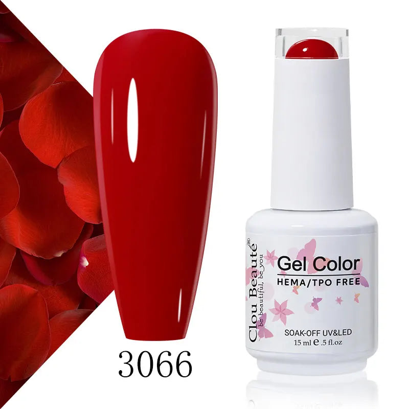 Clou Beaute Coffee Colors Nail Gel Polish HEMA/TPO FREE Soak off UV/LED 15ml Vernis Semi Permanent Nail Varnish 15ml Base Top