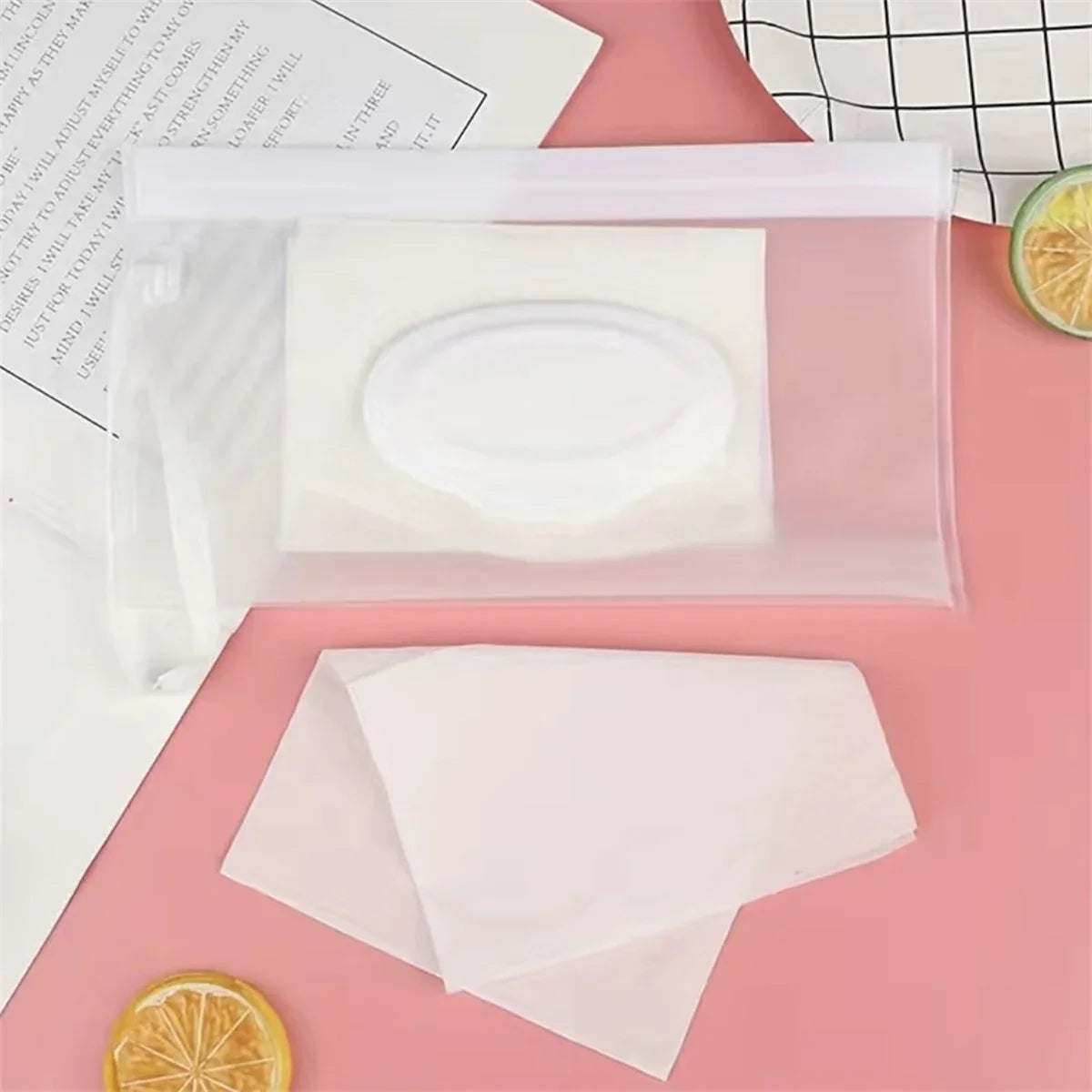 Baby Wipe Case Travel Tissue Holder Wet Wipes Storage Bag Reusable Wet Wipe Pouch For Travel Mask bag Tissue bags Wet wipes