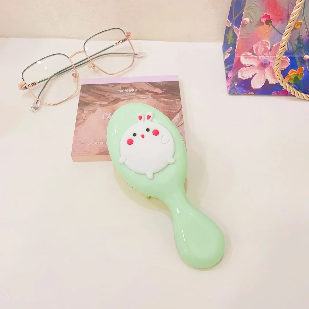 Cute Cartoon Children Air Cushion Comb Scalp Massgae Hair Brush Girls Portable Traveling Hair Brush Wide Tooth Anti-static Comb