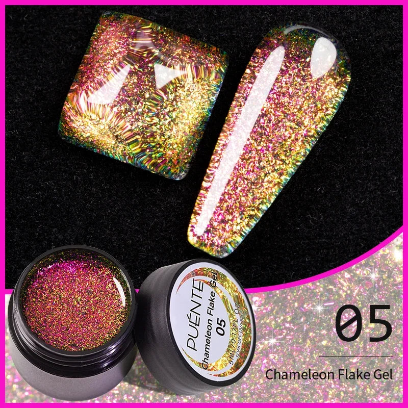 7.5ML Aurora Starlit Cat Eye Gel Nail Polish Rainbow Glitter Galaxy Cat Magnetic Nail Art Gel Soak Off UV Semi-Permanent Varnish