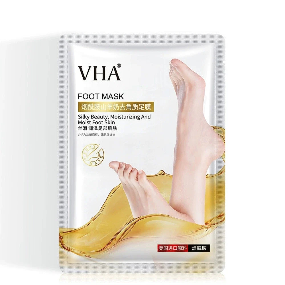 1/3/5 Pairs Goat Milk Exfoliating Foot Mask Feet Pedicure Remove Dead Skin Moisturizing Foot Exfoliator Feet Masks Skin Care