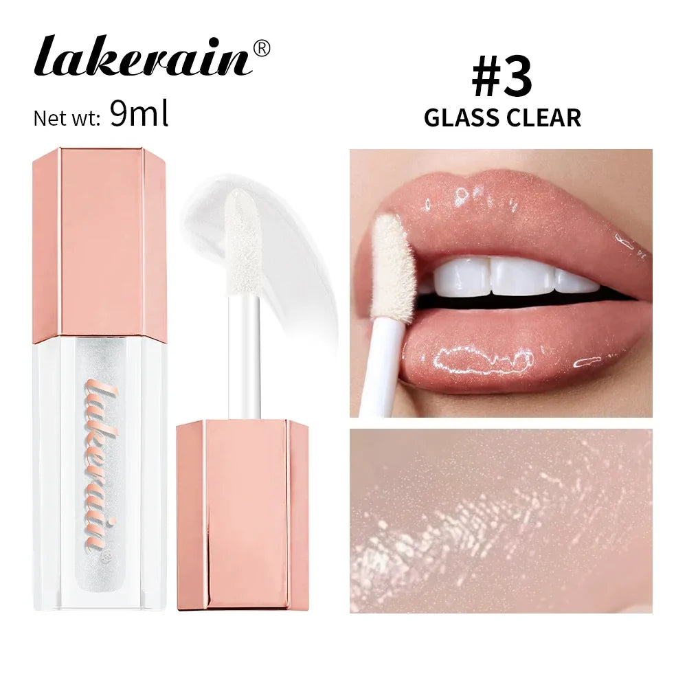 Diamonds Glitter Gloss Universal Lip Luminizer 8 Colors Lip Gloss Non-sticky Moisturizing Plumper Long Lasting Glitter Liquid