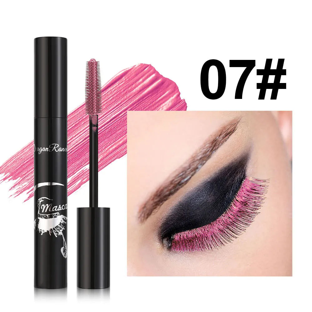 Colorful Volume Mascara Lasting Styling Waterproof Quick Dry Blue Purple Curling Lengthen Long Eyelash Silk Extension Cream