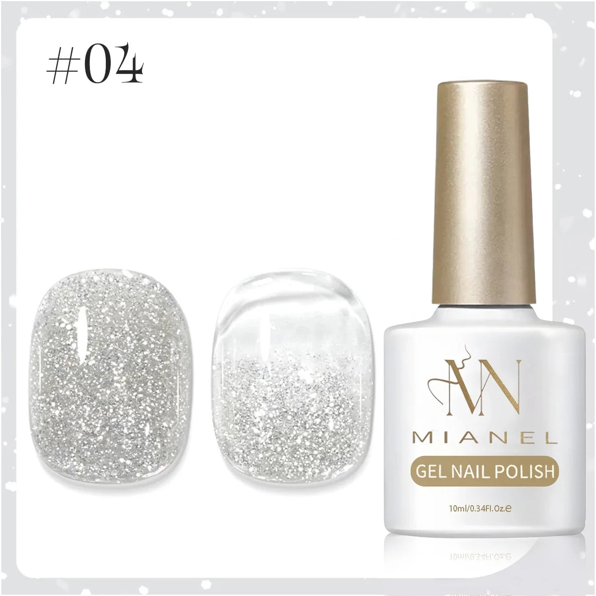 10ML 1pcs Moonlight White Strobe Glitter Gel Nail Polish Nail Supplies Hot Selling White Nails Super Flash Diamond Nail Polish