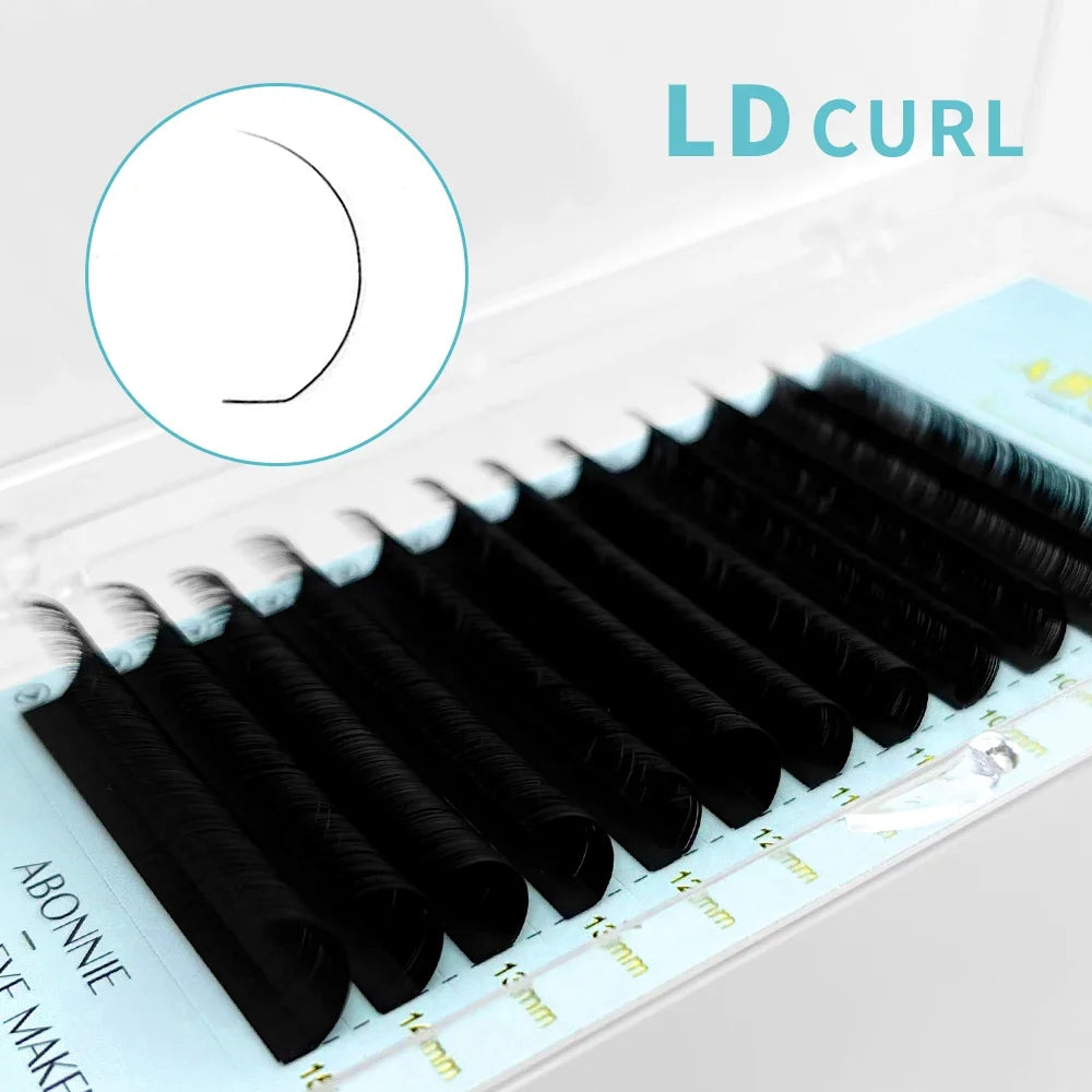 Abonnie Multi Layer Wispy Lashes Pre-Bundled Eyeash Extensions 3D Fluffy Camellia Eyelashes Automatic Flowering Lash LB Eyelash