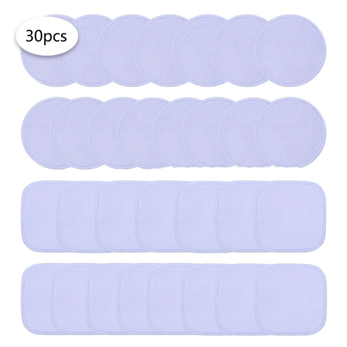 10/20/30 Reusable Makeup Remover Pads, a Gentle Facial Cleansing Sponge Suitable for All Skin Types, Odorless, Beauty Tool