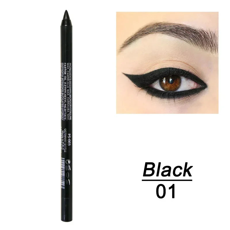6 Color Colourful Eyeliner Pen High Pigment Pearly Shimmer Metallic Smokey Punk Gothic Eyeliner Long Lasting Waterproof