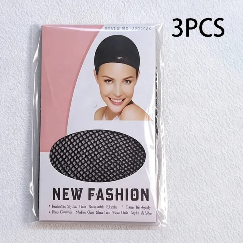 5 PiecesPackage High Quality Stretchable Elastic Hair Nets Open Ends Mesh Net Wig Caps for Hair Styling