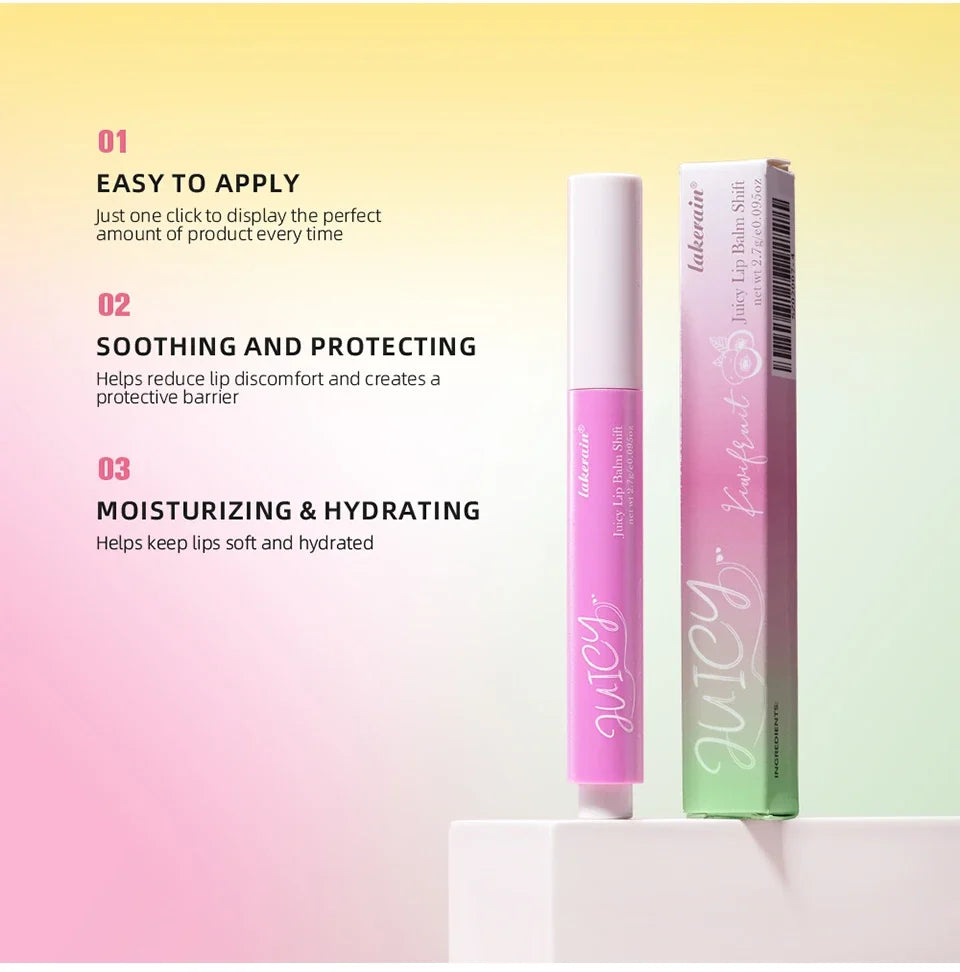 Color Change Juicy Lip Balm Shift Ph Color Changing Lip Balm Long Lasting Moisturizing Lipstick all change to pink lips makeup