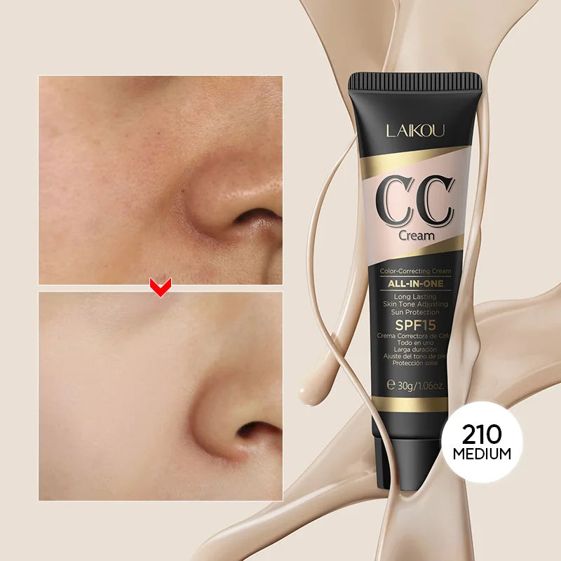 CC Cream Foundations Cover Blemishes Tinted Moisturiser Face Women Color Correcting Cream Tinted Moisturiser Hydrating