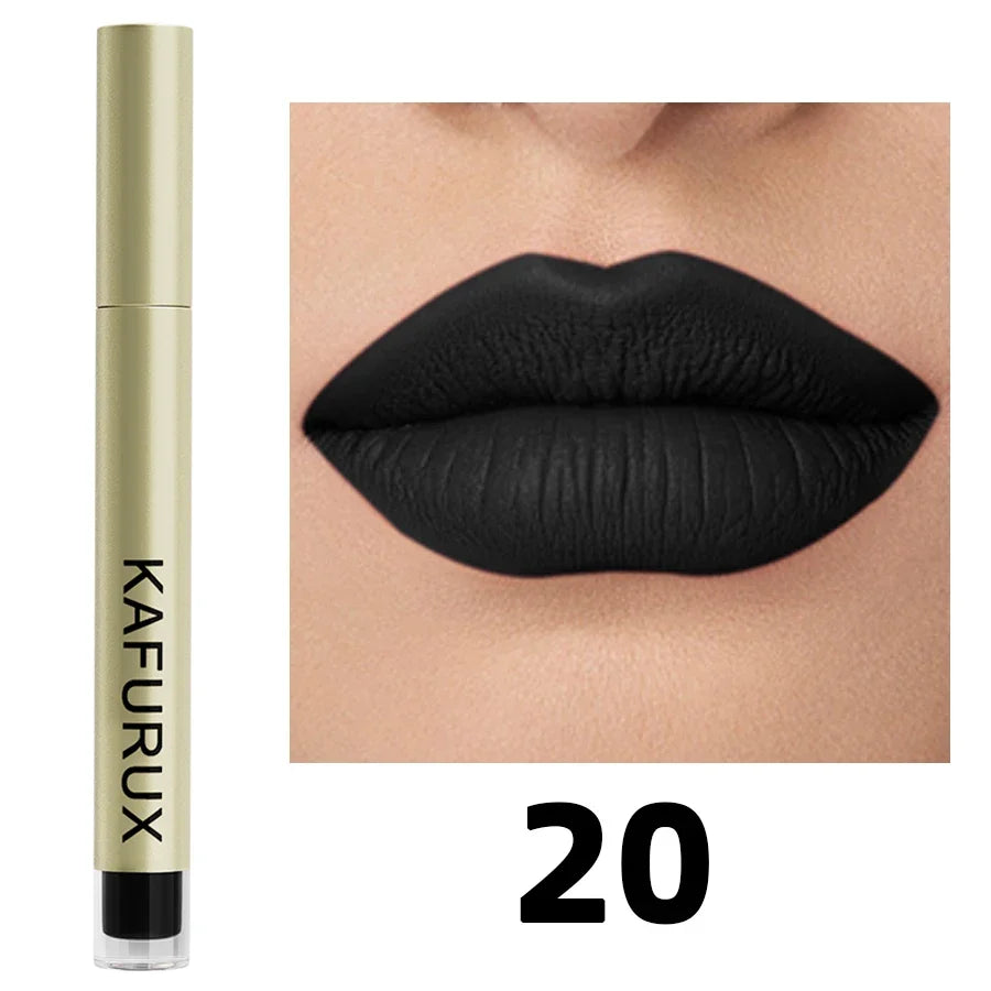 20 Colors Sexy Long Lasting Velvet Matte Lip Gloss Liquid Lipstick Lip Makeup Red Pink Brown Nonstick Cup Waterproof Lip Glaze