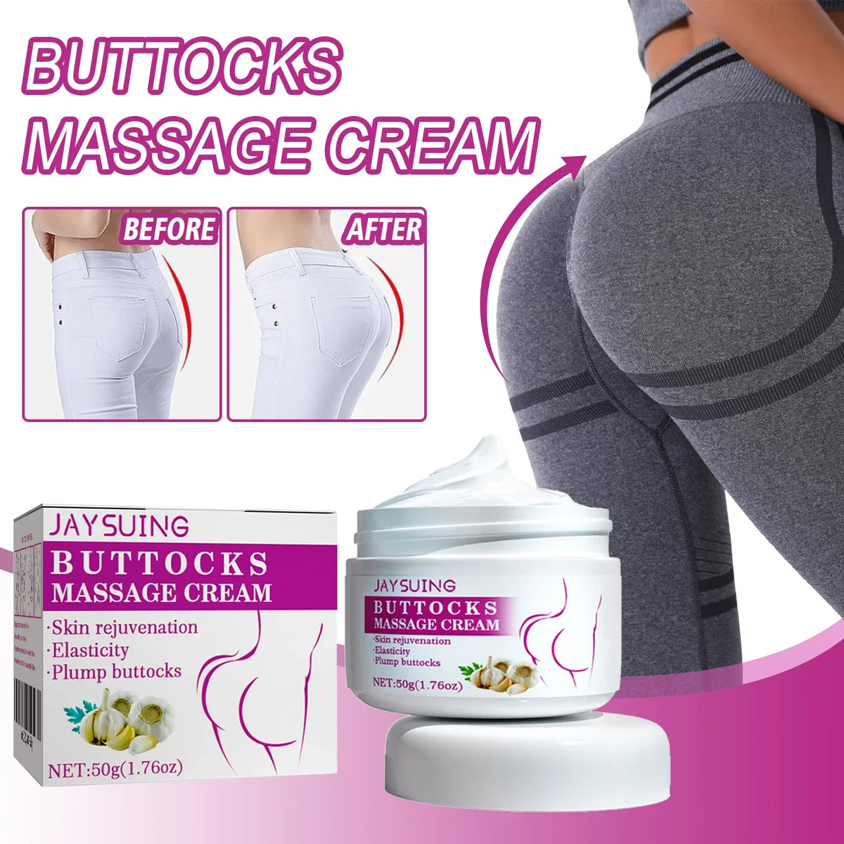 Buttock Care Cream - Firming, Lifting, and Shaping Buttocks for a Peach-like Curve