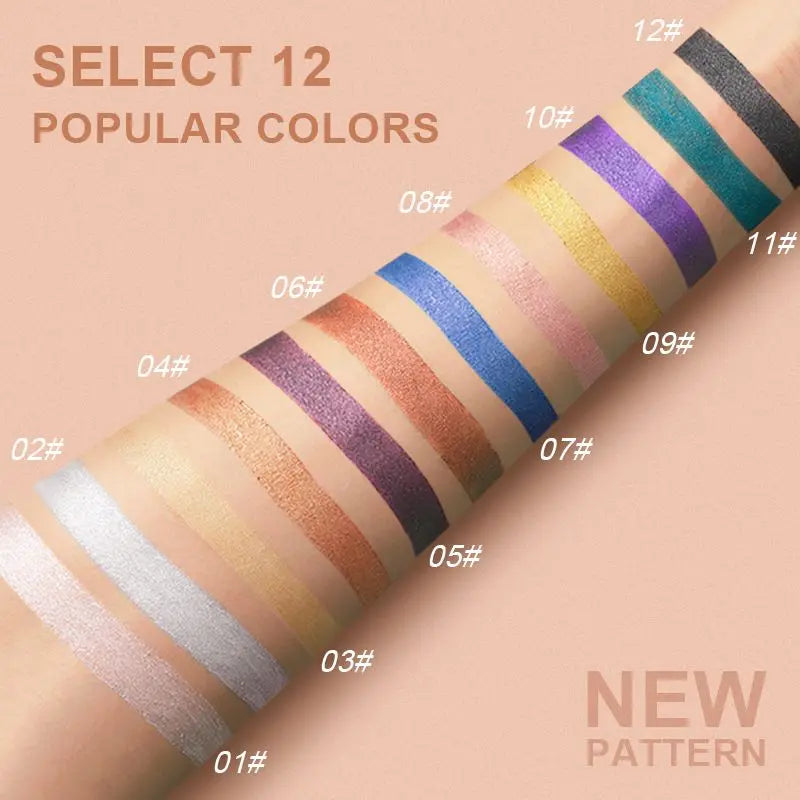 Eyeshadow Pen, Eyeliner Pen, Eyeshadow Stick, Eyeshadow Pen for Lower Eyelid, Pearlescent Eyeshadow Pen with Sharpener, Foaming Pen, Single-Color Eyeshadow Pen, Pearlescent Lower Eyelid Eyeshadow, Highlighter, Smudge-Proof