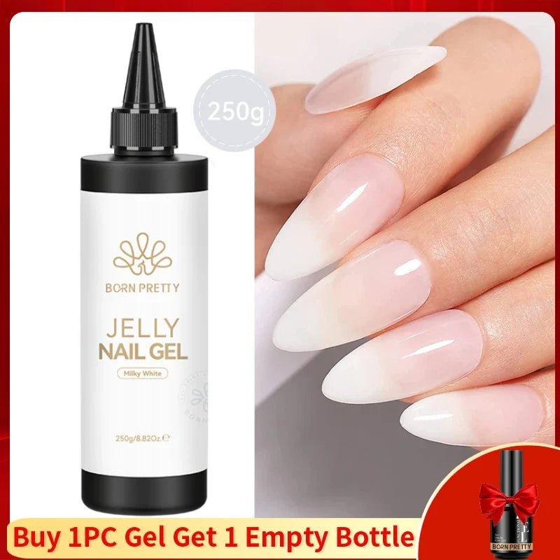 BORN PRETTY 250g Super Top Coat Gel Nail Polish Base Gel Matte Top Coat Semi-Permanent Varnish Soak Off Nail Art Functional Gel