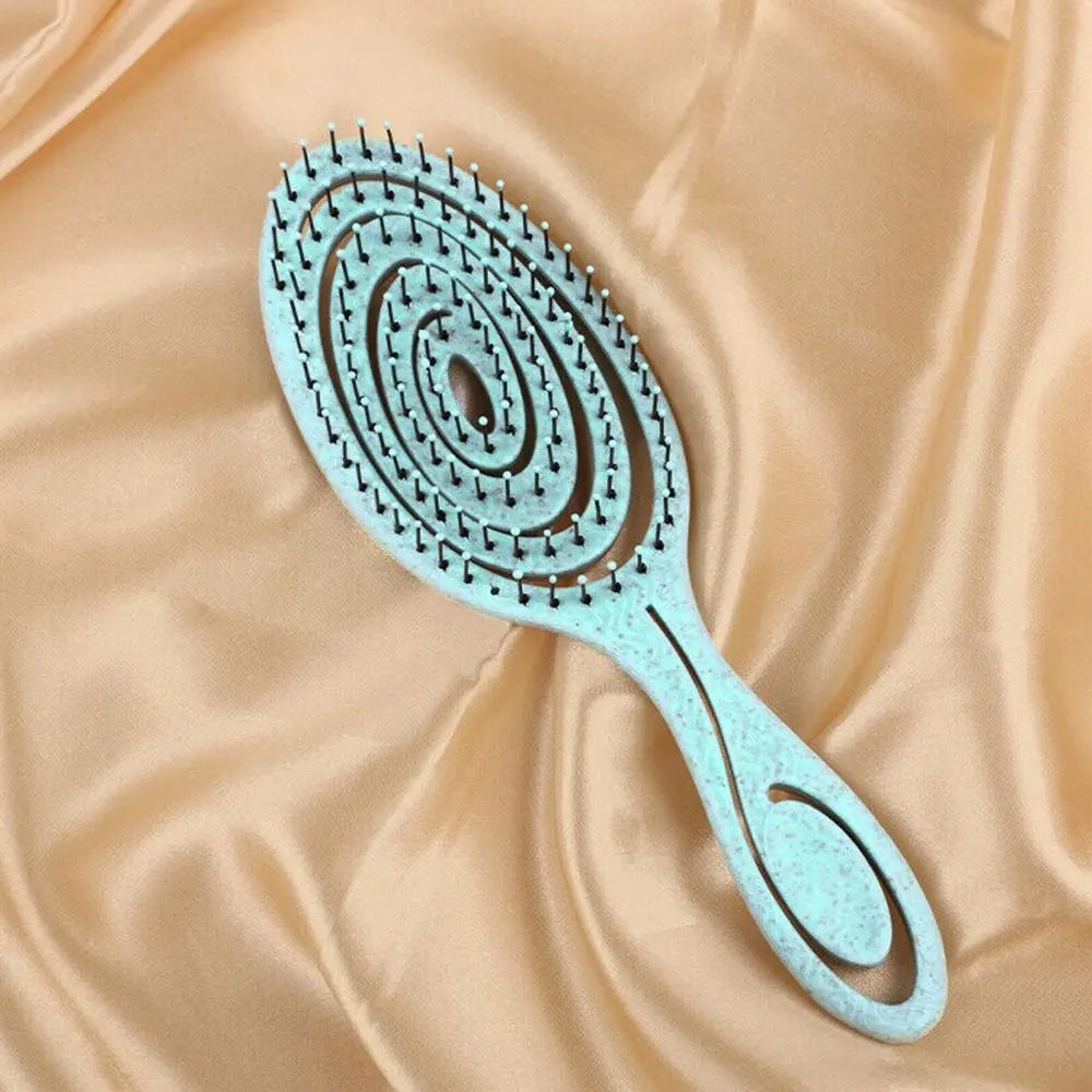 Flexible Hairdressing Styling Comb Soft Pins Massage Comb Hair Combs Wet and Dry Hair Brush