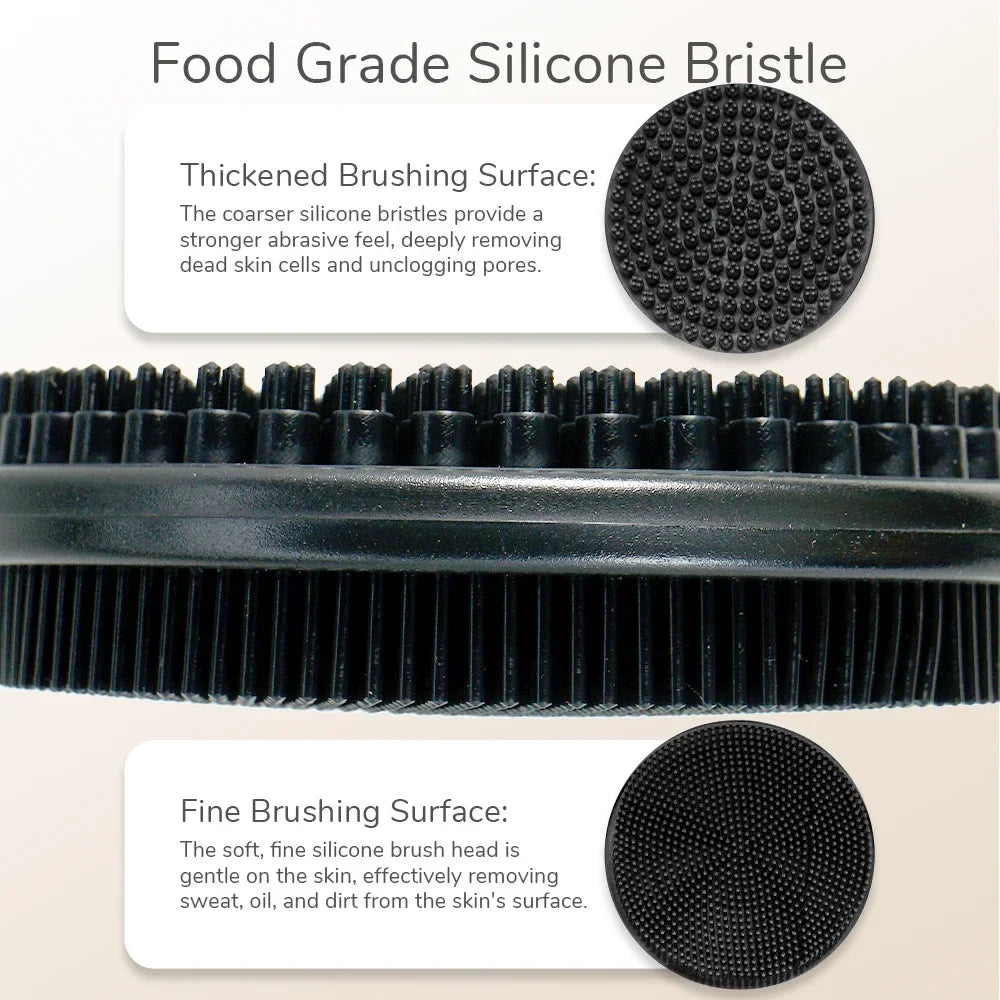 4-in-1 Multifunctional Cleaning Brush Silicone Shower Brush Set with Long Handle Massage Brush Bath Products And Tools