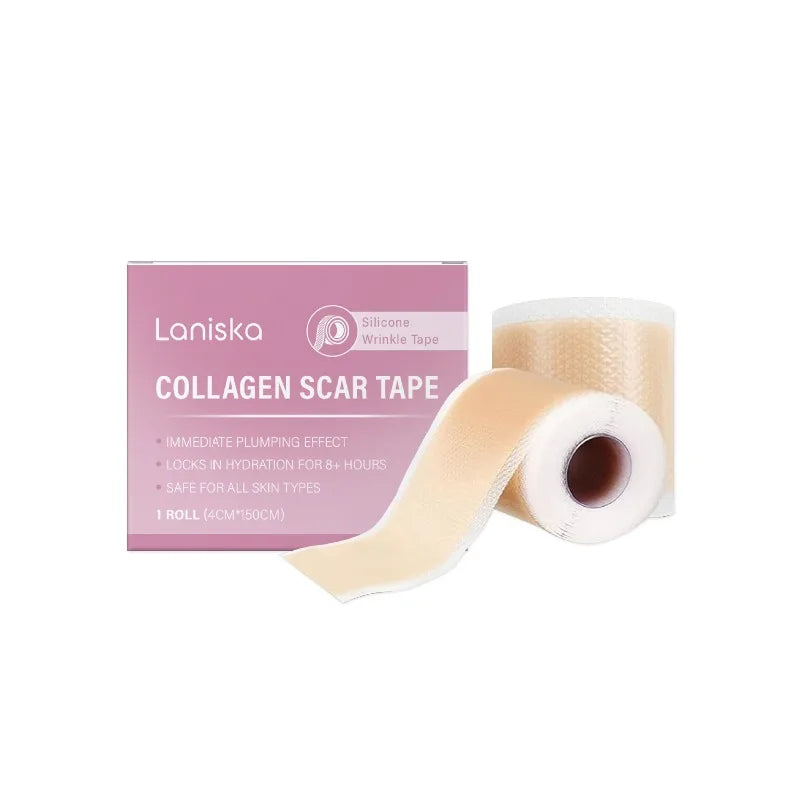 Collagen Scar Tape for Face, Silicone Wrinkle Patches, Invisible Gel Sheets for Fine Lines, Scar Concealer for Smooth Skin