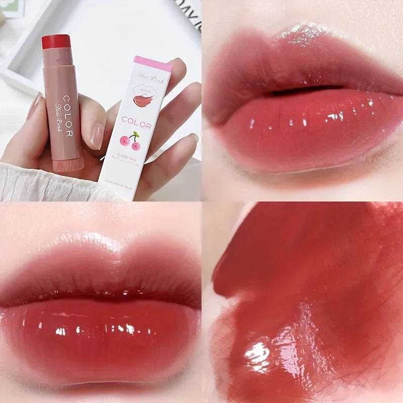 Glow Lip Gloss 3 Colors Long-lasting Moisturizing Lip Tint Shiny Lip Makeup Cosmetics diluting lip lines, anti-drying lip balm