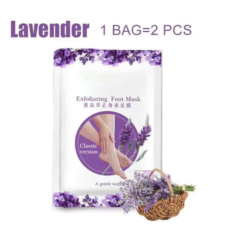 1/2/3 Pair Feet Exfoliating Foot Masks Pedicure Socks Exfoliation Scrub for Feet Mask Remove Dead Skin Heels Foot Peeling Mask
