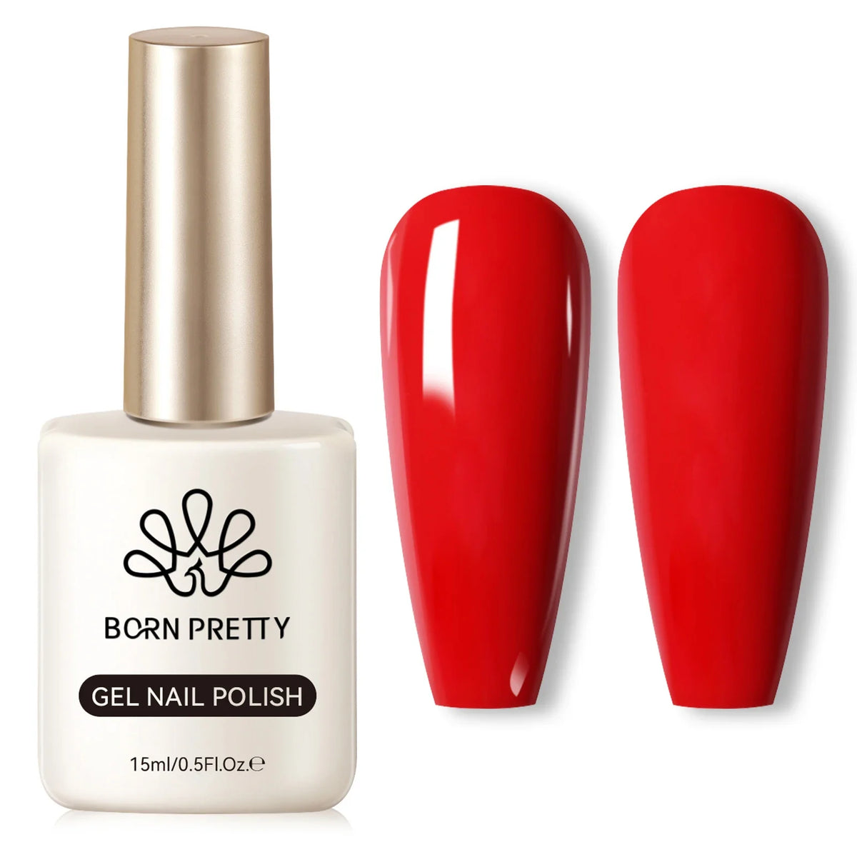 BORN PRETTY 15ml Nail Gel Polish Glitter Gorgeous Full Coverage Soak Off UV LED French Nail Art Jelly Nude Pink Varnish