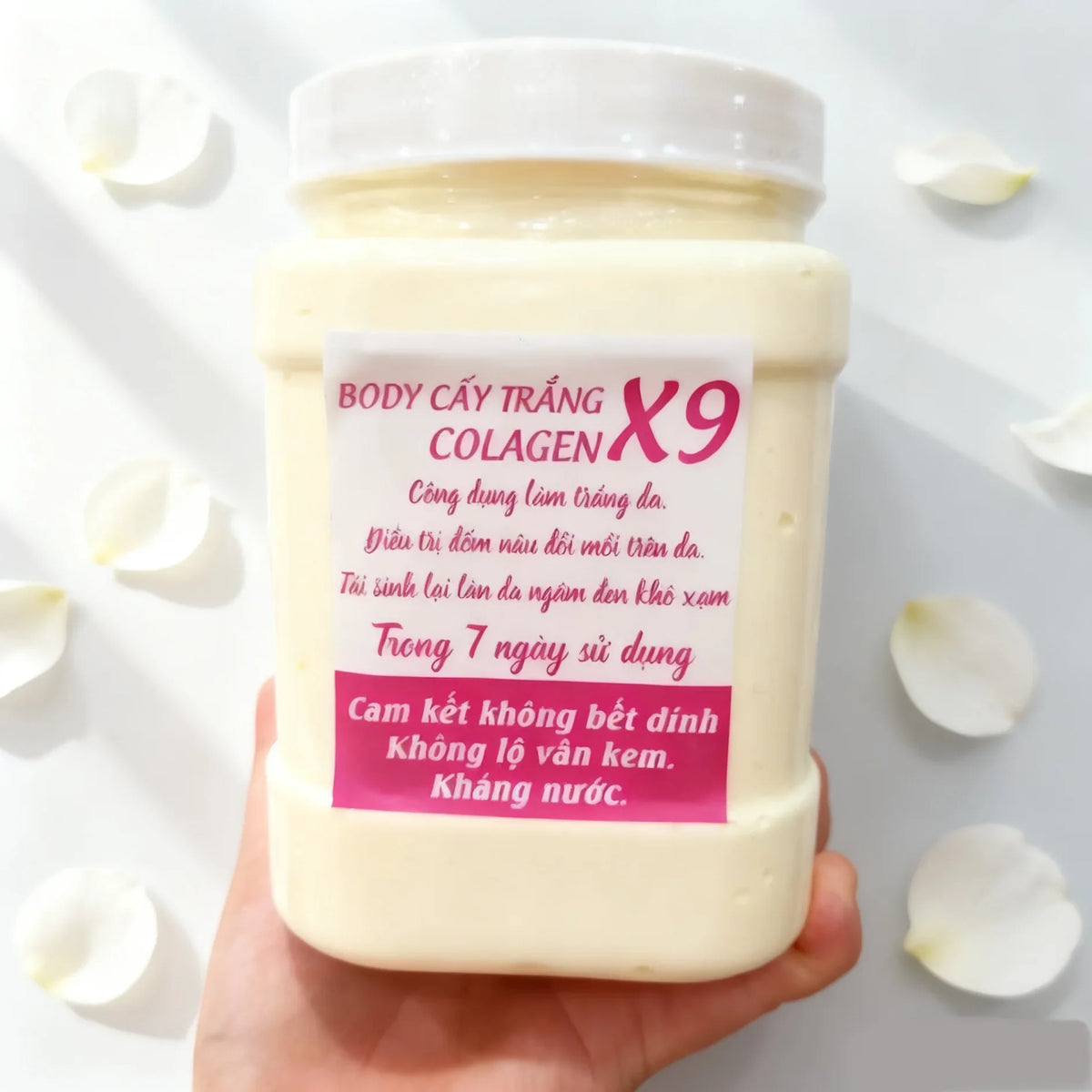 Hộp  Kem Body Cấy Trắng Collagen X9 Trắng Bật Tone , Ko Lộ Vân, Ko Bết Rít Body care Brightening Moisturizer