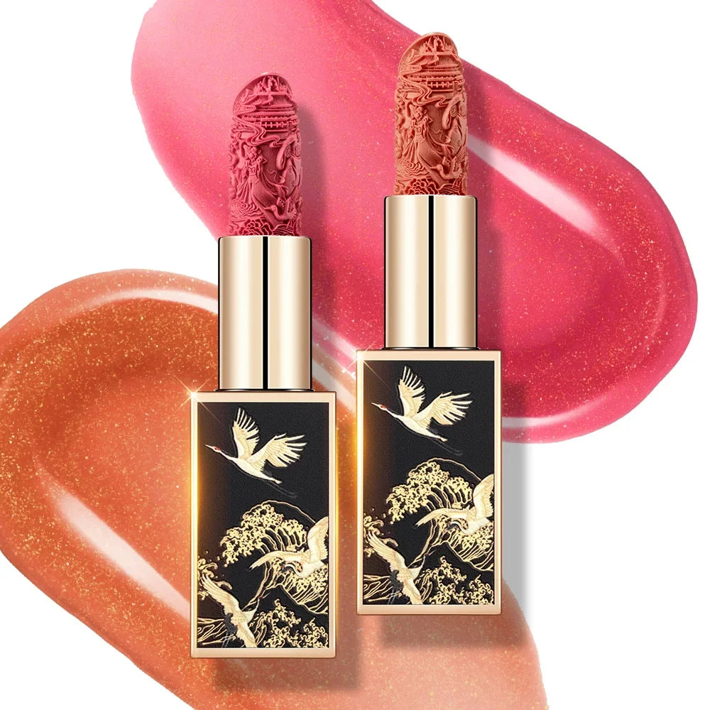 CATKIN Matte Lipstick 2PCS Set Long Lasting for 24H，Lightweight Soft and Ultra Hydrating Lipsticks Infused with Vitamin E