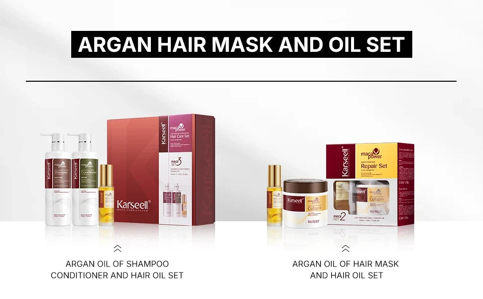 Karseell Hair Oil for Hair Healing Cold Pressed Weightless Moroccan Argan Oil Hair Serum for Nourish and Repair Damaged Hair