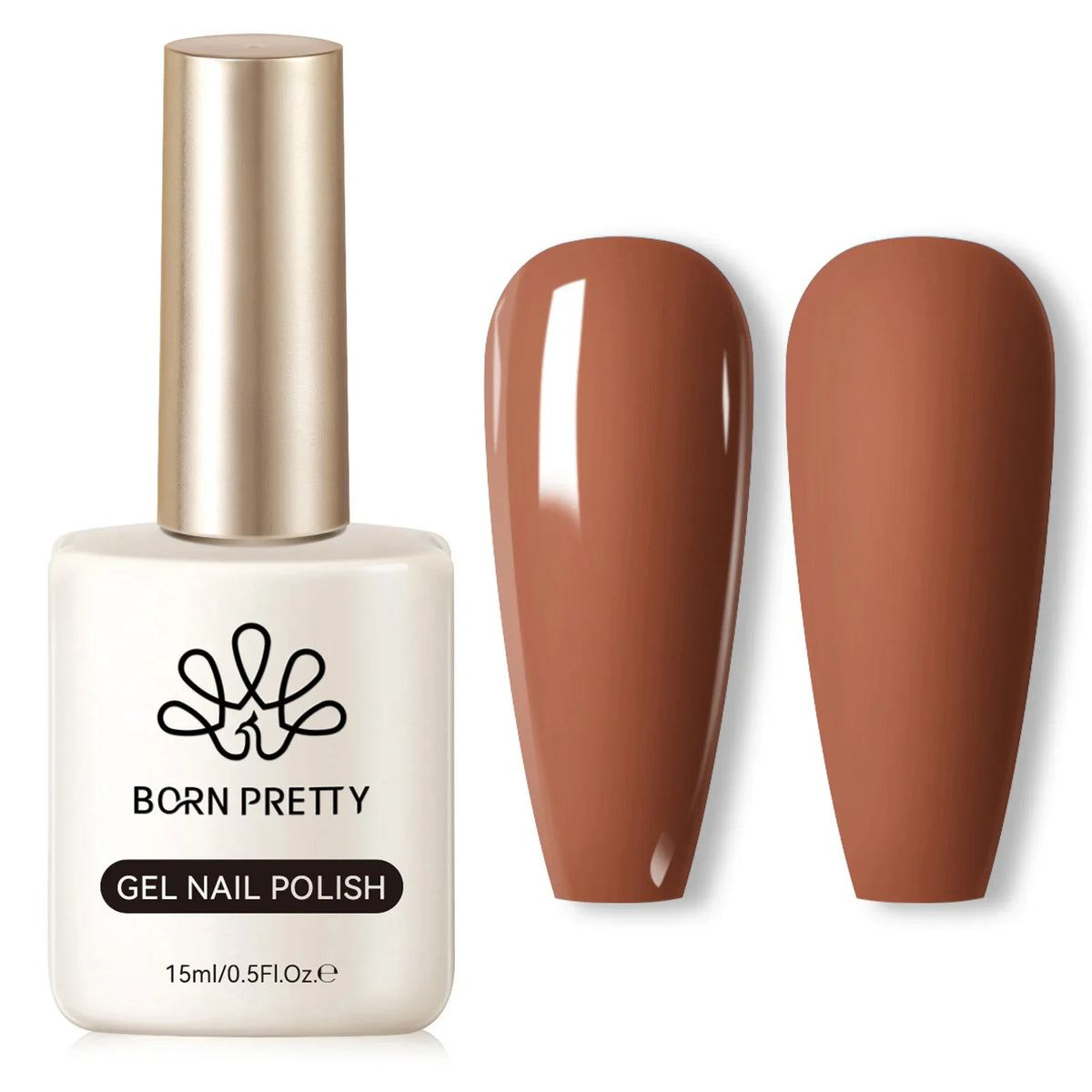BORN PRETTY 15ml Nail Gel Polish Glitter Gorgeous Full Coverage Soak Off UV LED French Nail Art Jelly Nude Pink Varnish