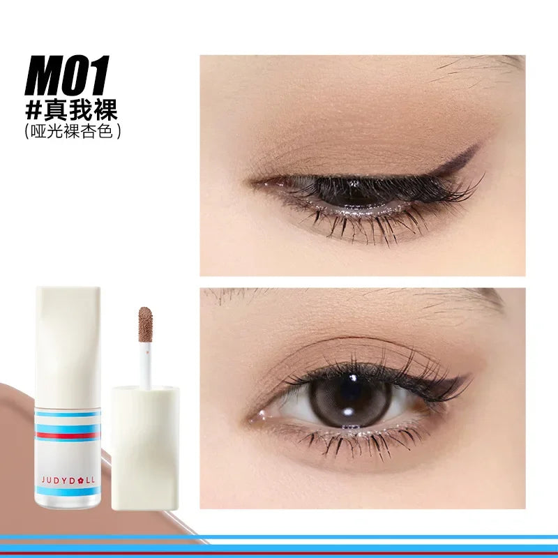 Judydoll Shimmer Metallic Glitter Eyeshadow Highly Pigmented Long Lasting Waterproof Liquid Matte Shadow Eye Makeup Cosmetics