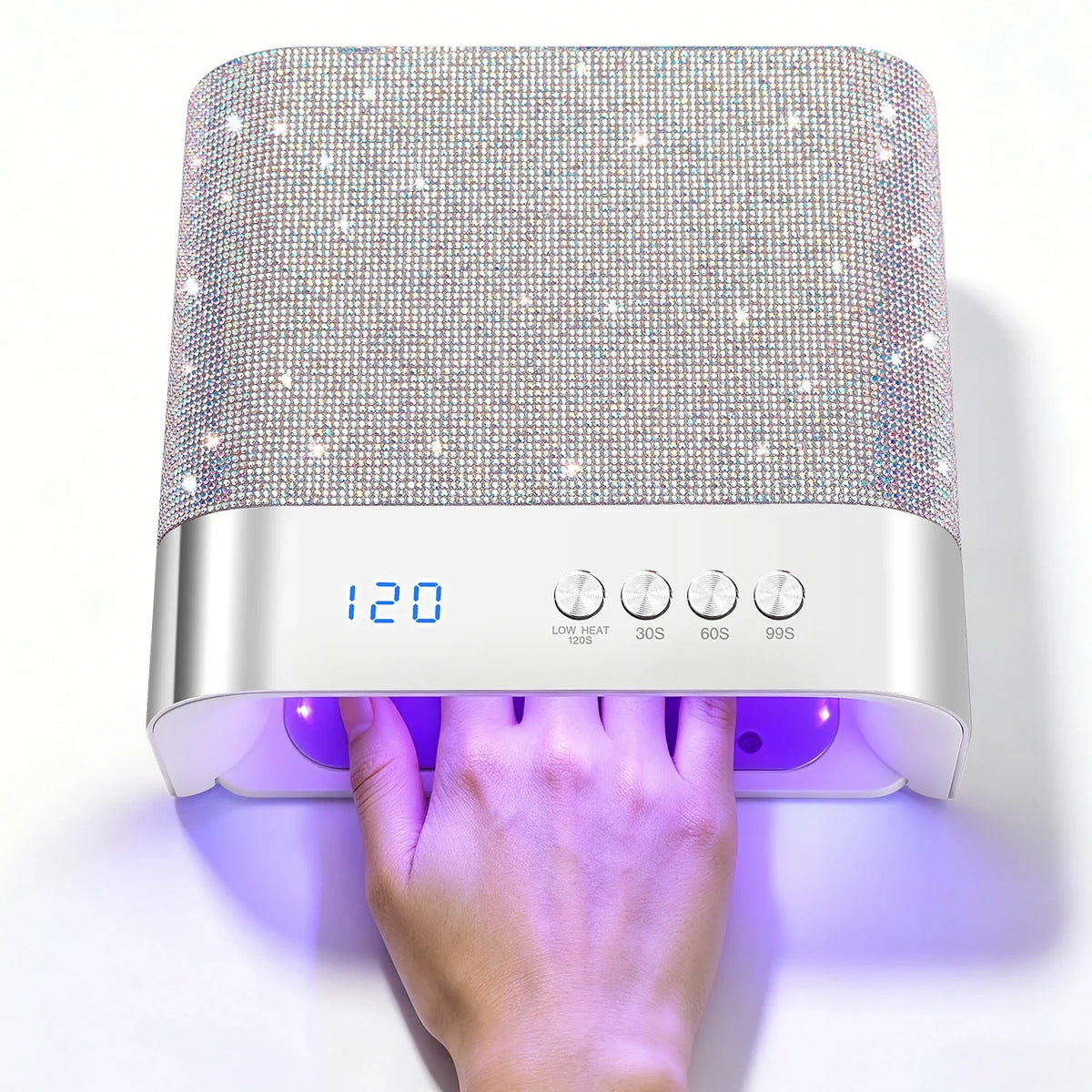 DianaBeauty UV Nail Lamp Portable Nail Dryer with 4 Timer Settings Professional Manicure Lamp with Smart Sensor UV Light Dryer