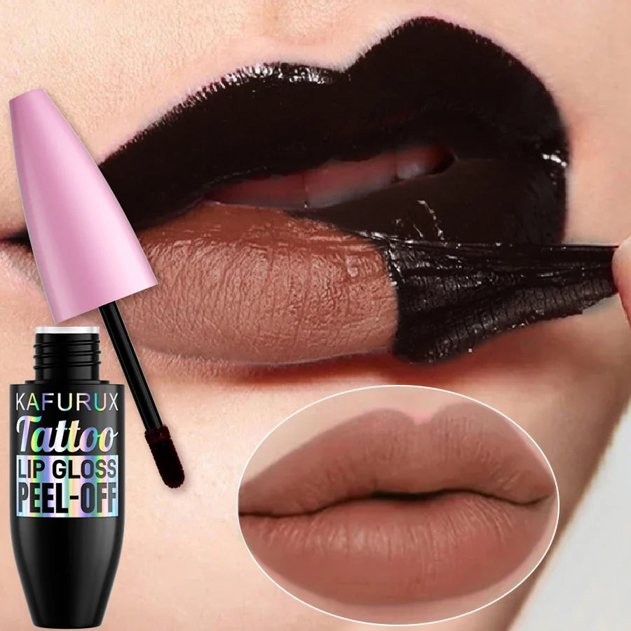 7 Colors Blading Lip Gloss Peel Long Lasting Waterproof Liquid Lipstick Pink Lip Glaze Transfer Resistant Lip Tint Makeup Gifts