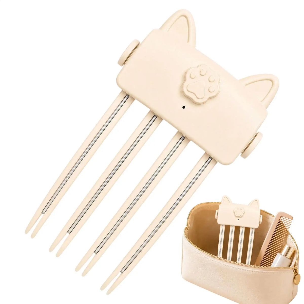 Hair Root Volumizer Electric Heated Clip Type  Rechargeable Crown Lifter Styling Tool for Flat Hair Daily Travel Hair Clips