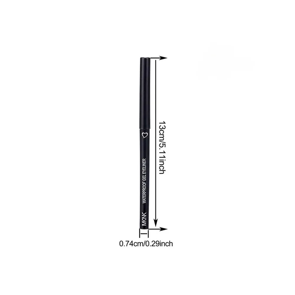 10pcs Black And Brown Ultra Fine Smooth Eyeliner Gel Pen Is Not Easy To Faint Makeup Pen Head Ultra Fine Suitable For Beginners