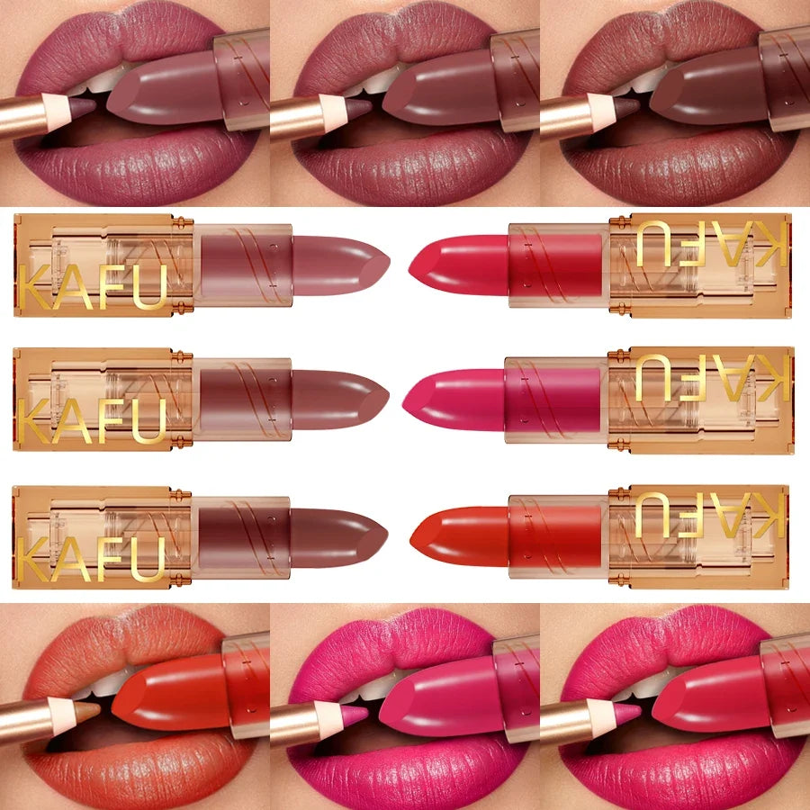 14-Color Matte Lipstick, Non-Fading, Long-Lasting Velvet Finish, Smooth Matte Lip Makeup Lip Tint Cosmetic for Women Gift Lipglo