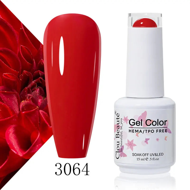 Clou Beaute Coffee Colors Nail Gel Polish HEMA/TPO FREE Soak off UV/LED 15ml Vernis Semi Permanent Nail Varnish 15ml Base Top